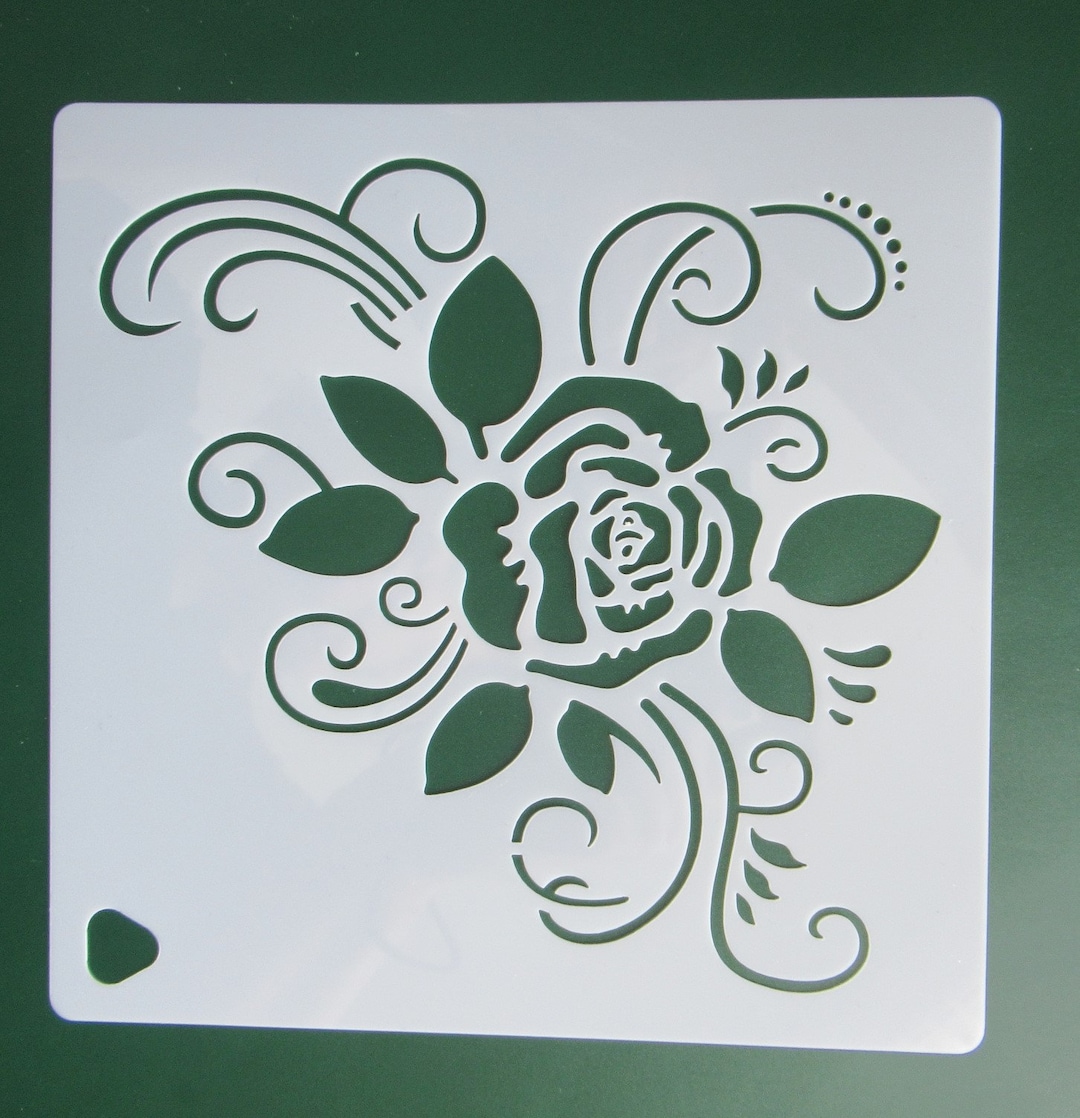 Rose Stencil Reusable Stencil DIY Stencil Home Decor Craft - Etsy
