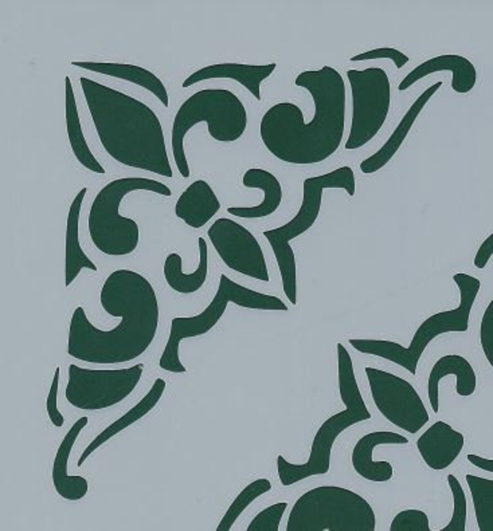 Set Of 6 Stencil Templates, Set 6 Corner Frame Stencils, Victorian Corner Stencil, Victorian Border Stencil, Border Stencil For Furniture (X1(7.62cm/3inches