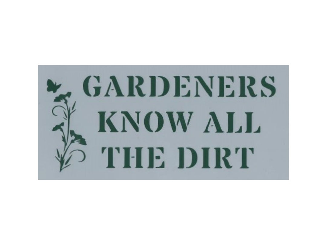 Garden Sign Stencil Reusable Stencil DIY Stencil Home Etsy