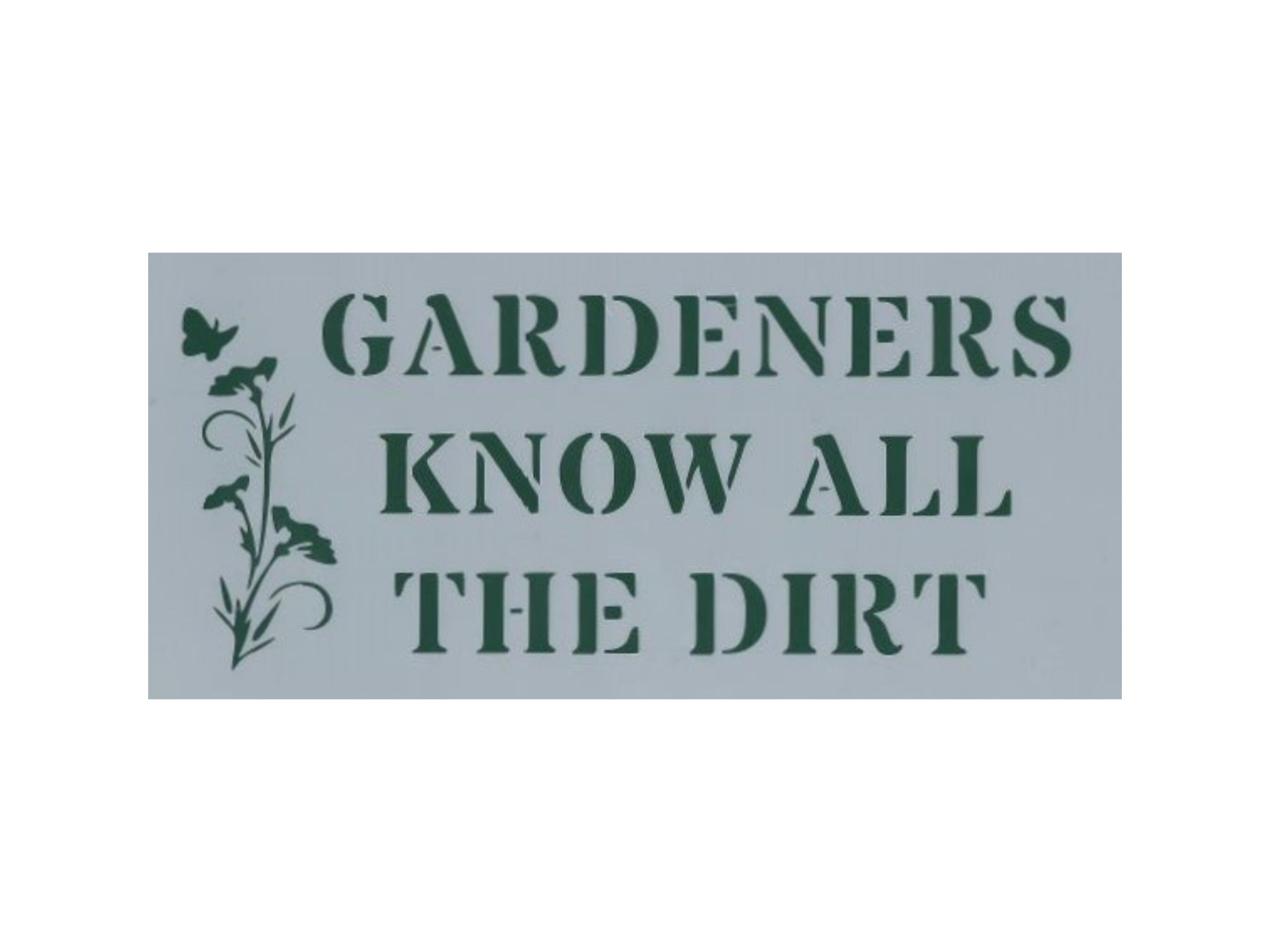 Garden Sign Stencil Reusable Stencil DIY Stencil Home Etsy Hong Kong