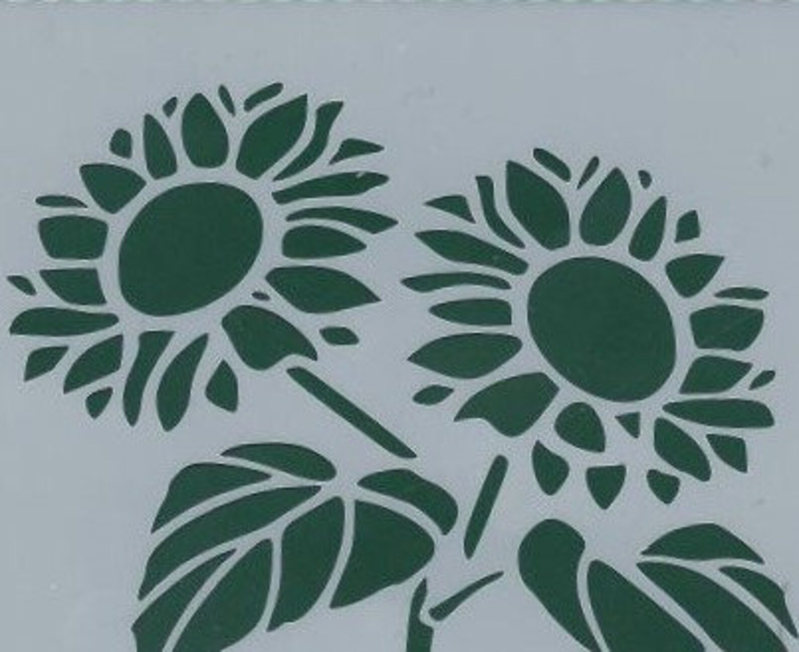 Sunflower Stencil Reusable Stencil DIY Stencil Home Decor Etsy