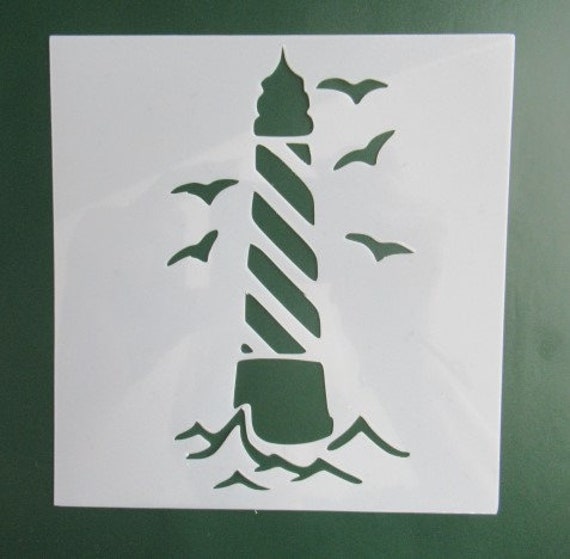 Lighthouse Stencil mould wall painting scrapbooking | Etsy