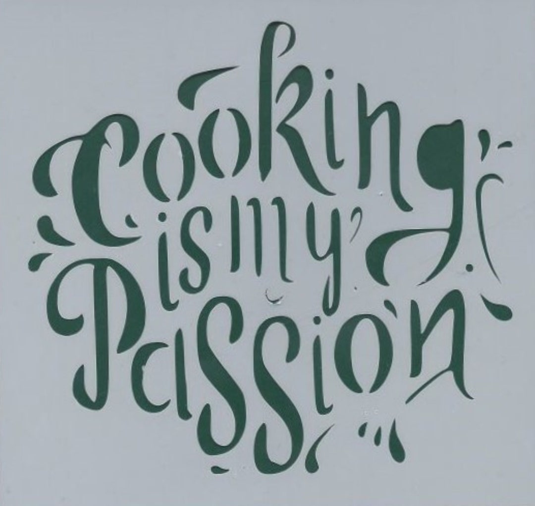 Cooking Stencil Reusable Stencil DIY Stencil Home Decor Etsy
