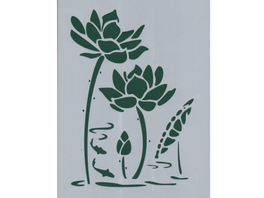 Lily Stencil Reusable Stencil DIY Stencil Home Decor Craft Etsy