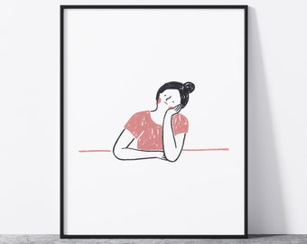 Simple Drawing Etsy Simple Drawing Etsy