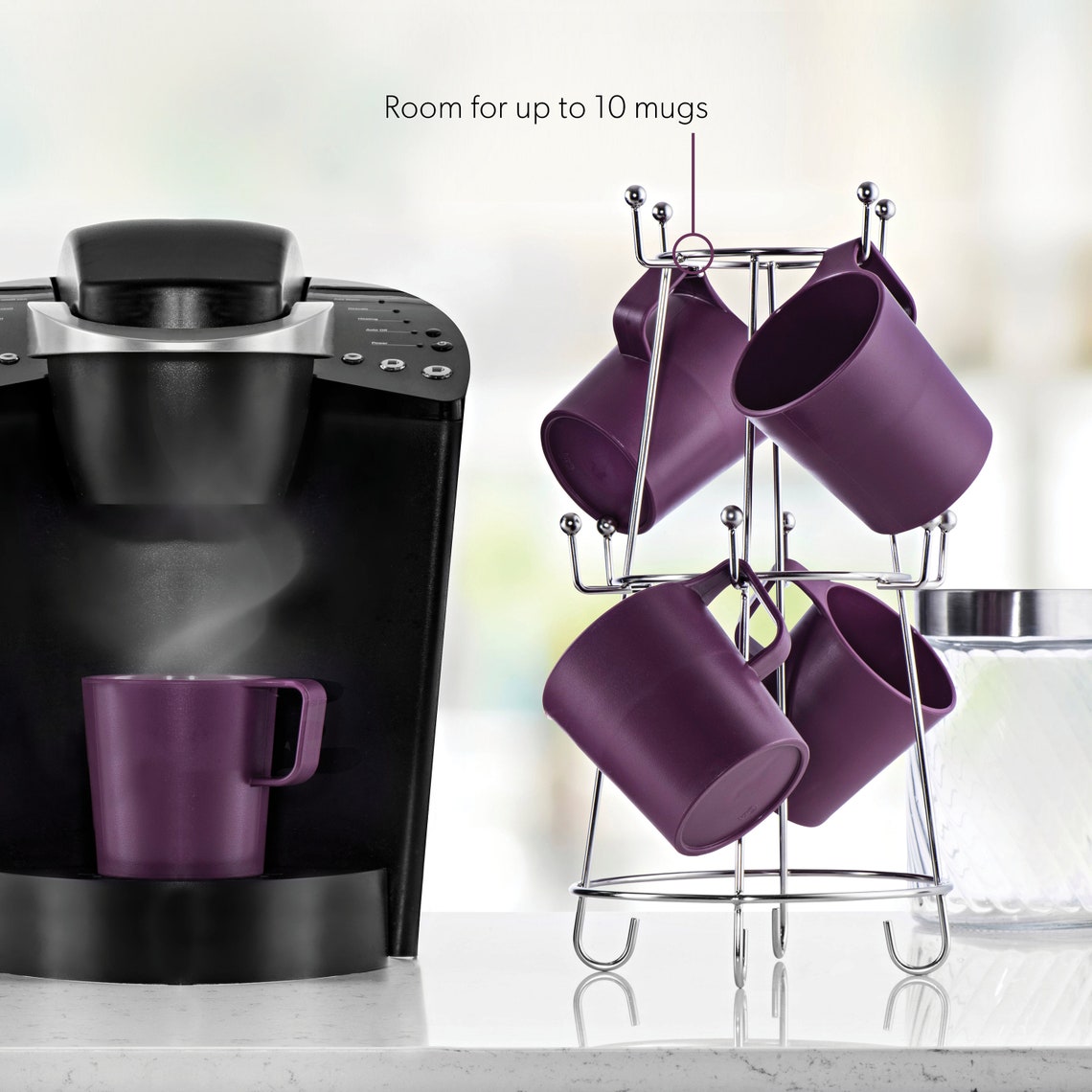 Mug Tree Rack for Countertops by Mindspace Etsy