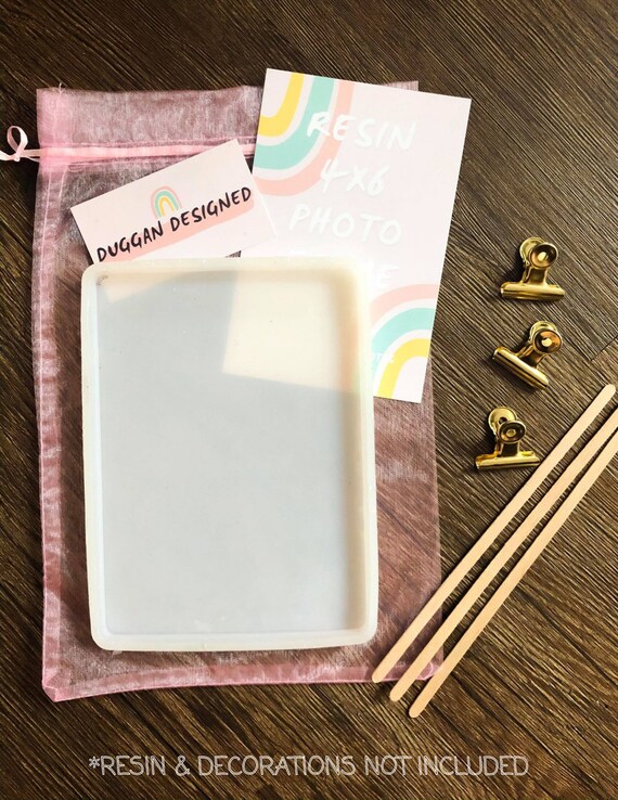 Mini Clipboard Photo Frame Making Kit for 4x6 photos / Resin Etsy