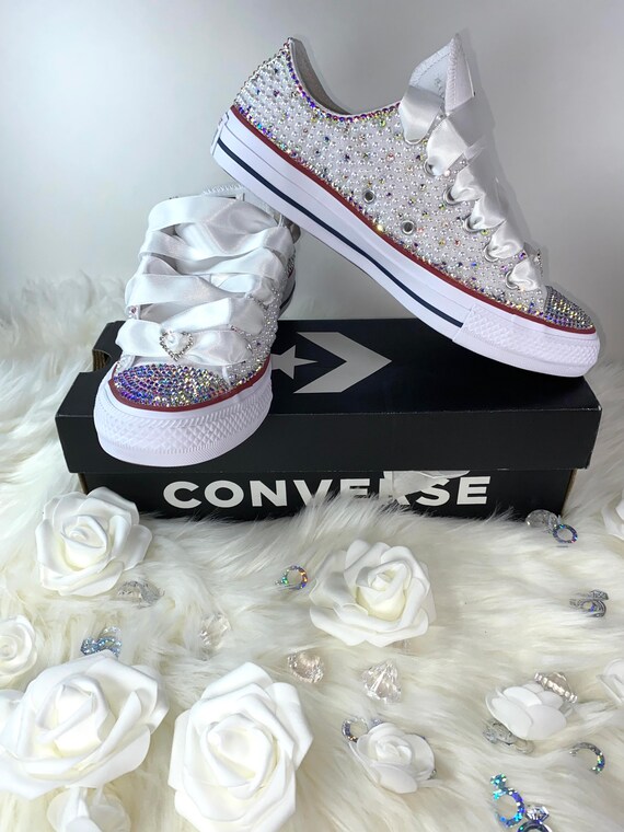 wedding bling converse