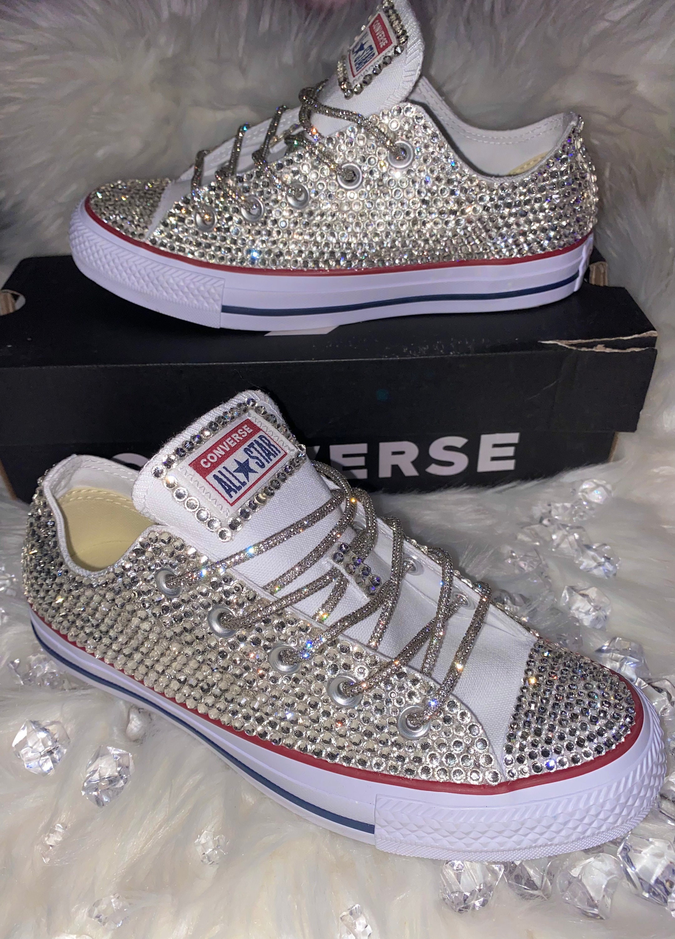 Bling Chuck Taylors - Etsy