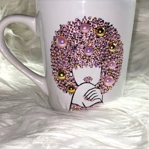 Kandace Bling Mug•Sassy Diva Mug• African American Woman Bling Mug