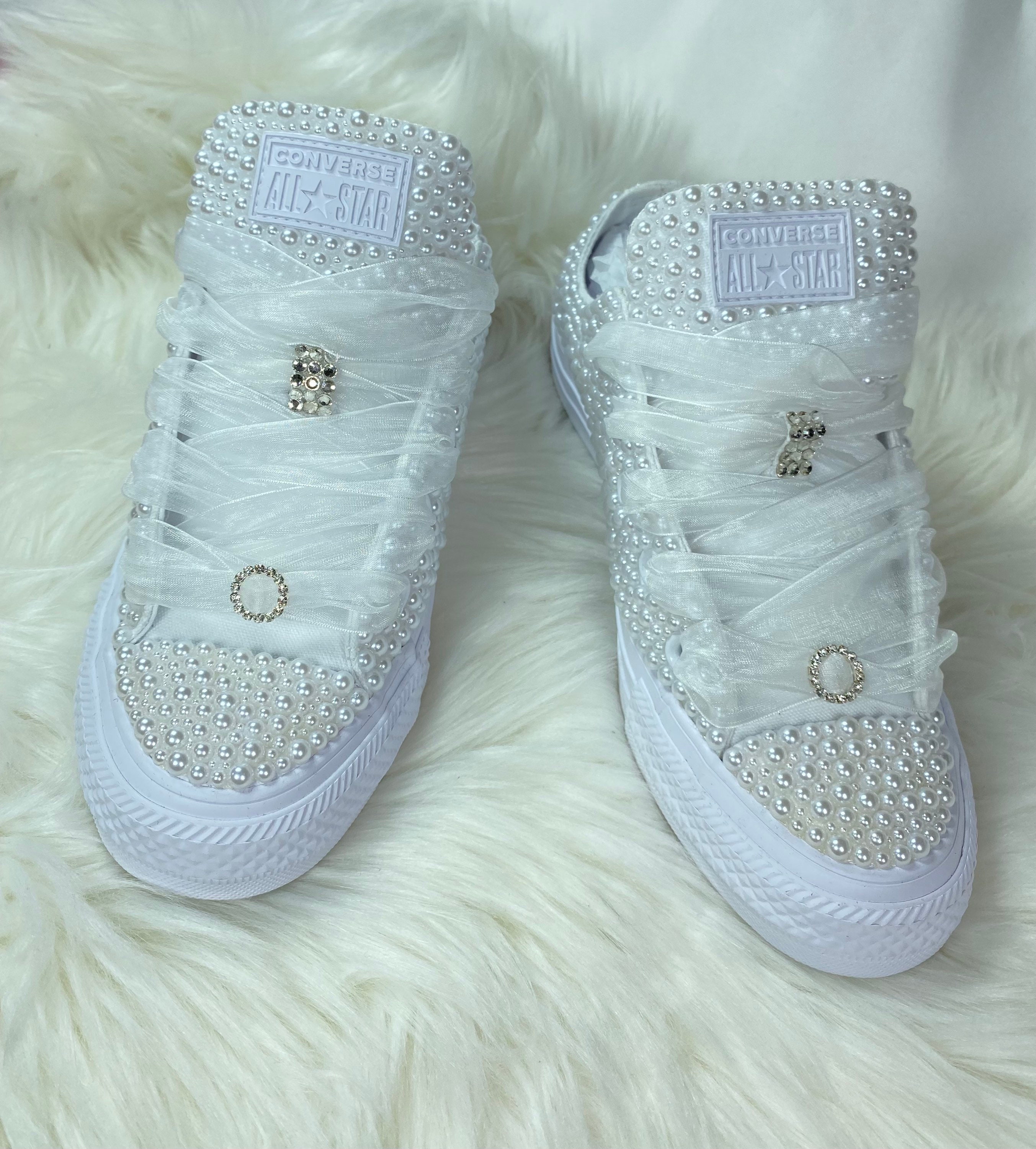 Bling Converse-wedding Converse-bridal Sneakers-chucks and - Etsy