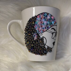 Nova•Bling Mug•Sassy Diva Mug•African American Woman Bling Mug• Bling Coffee Cup•Custom Drinkware• Personalized Bling Mug