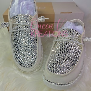 Bling Hey Dude •Custom Bling Hey Dude•Custom Hey Dude•Wedding Shoes•Quinceanera Shoes•Bar Mitzvah•Crystal Bridal Hey Dude•