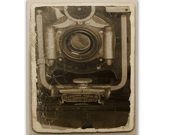 Canvas - Kodak - Vintage Brownie 3A Camera on 16x20 Canvas