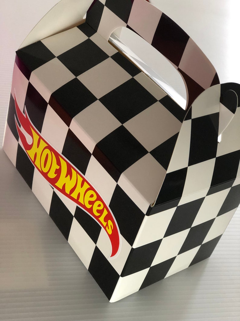 Hot Wheels Themed Birthday Party Favor Boxes 10 Boxes Etsy