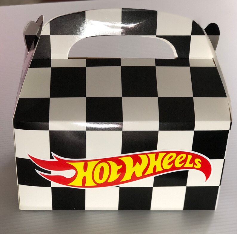 Hot Wheels Themed Birthday Party Favor Boxes 10 Boxes Etsy