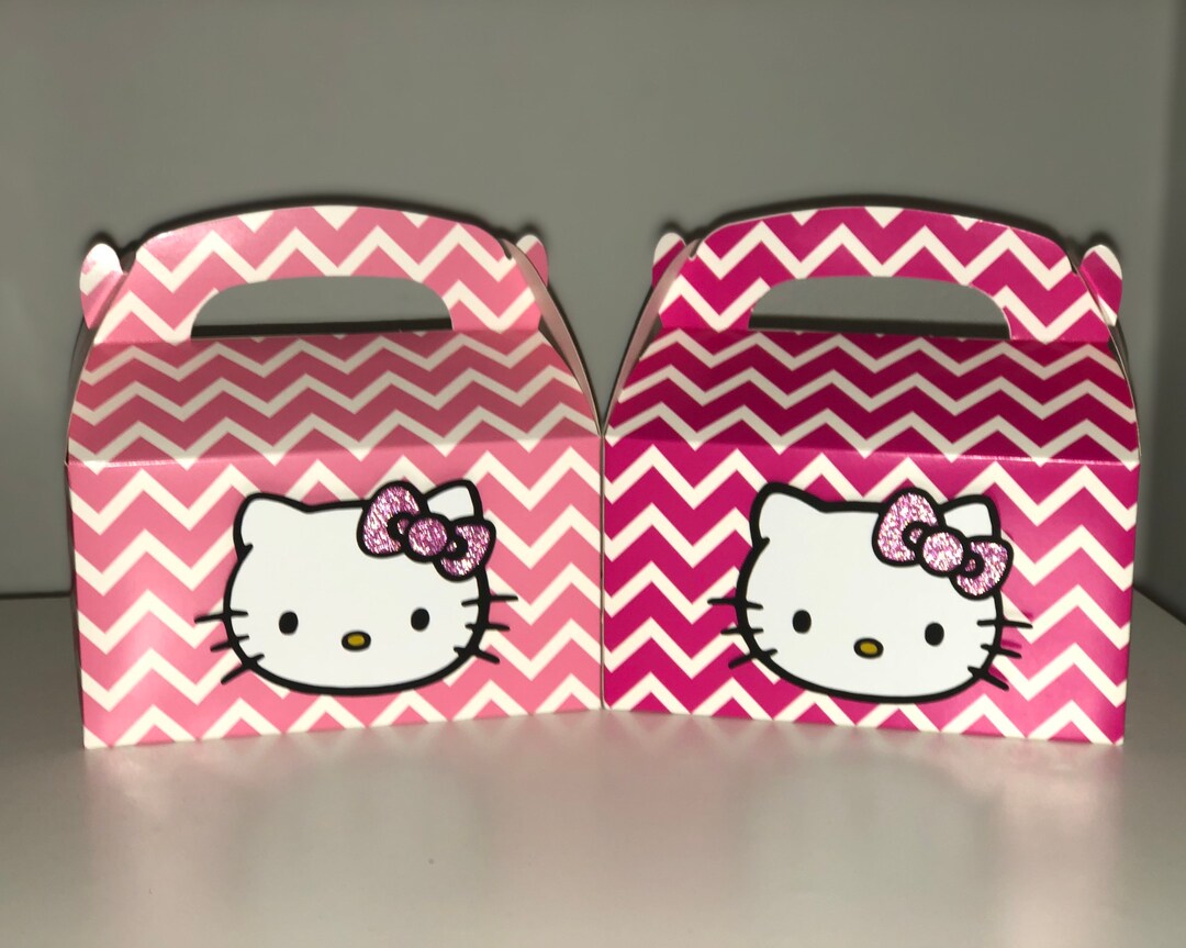 Hello Kitty Party Favor Boxes Birthday Party Party Favors Etsy