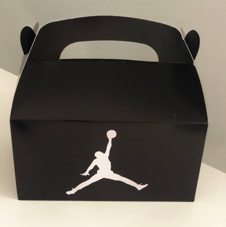 Air Jordan Party Favor Boxes Jumpman Party Supplies Birthday Etsy