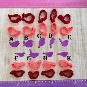 Birds Cutters Animals for Cookie or Fondant & Polymer Clay, Jewelry Earrings Making Mini Stud  #378