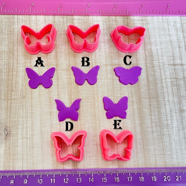 Butterfly Cutter Animals for Cookie or Fondant and Polymer Clay, Jewelry Mini Stud Earrings Making  #365