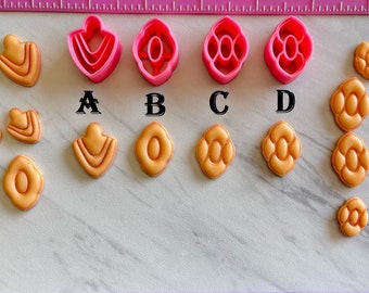 Earrings Cutters for Polymer Clay Jewelry Earring Making Mini Stud #678