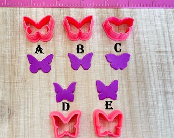Butterfly Cutter Animals for Cookie or Fondant and Polymer Clay, Jewelry Mini Stud Earrings Making  #365