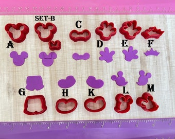 Mouse Cutters for Polymer Clay Jewelry Stud Micro Earring Making Cookie Fondant Cutter  #300