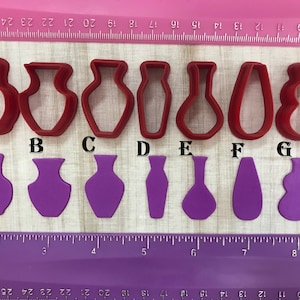 Vase Cutters for Polymer Clay Jewelry Earring Making Cookie Fondant Cutter   #345