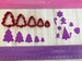 Christmas Tree Cutter for Stud Cookie Fondant or Polymer Clay, Stud Jewelry Earrings Making  #722 