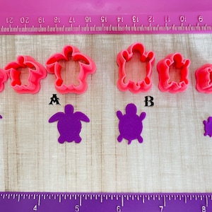 Sea Turtle Cutter or Turtle for Polymer Clay Jewelry Earring Mini Stud Making Cookie Fondant Cutter   #375