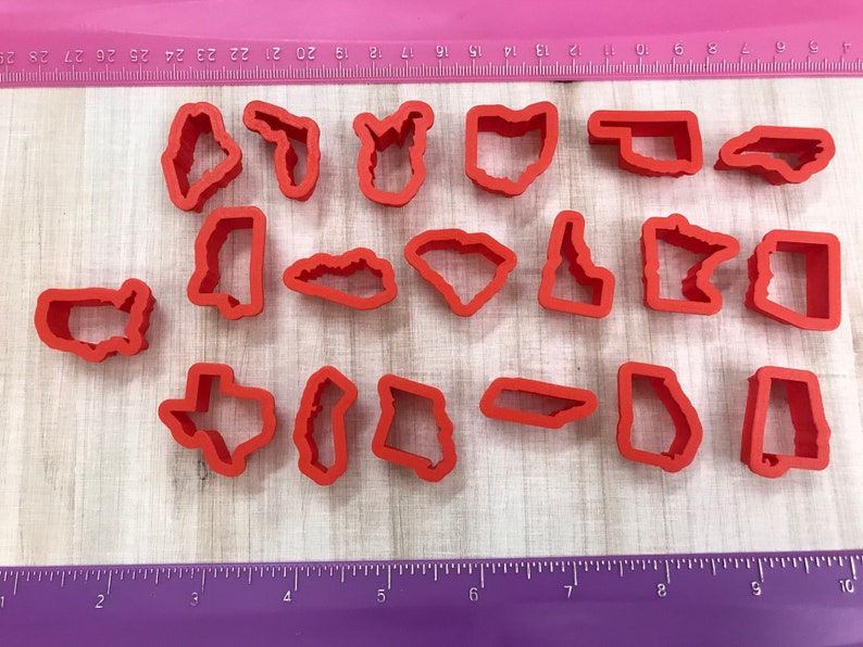 States of USA Shaped or United States Map Cutters for Polymer Clay Jewelry Earring Making Cookie Fondant Cutter  #523