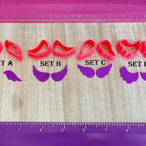Wings And Angel Wings Set Cutters for Polymer Clay Jewelry Earring Making Cookie Fondant Cutter   #652