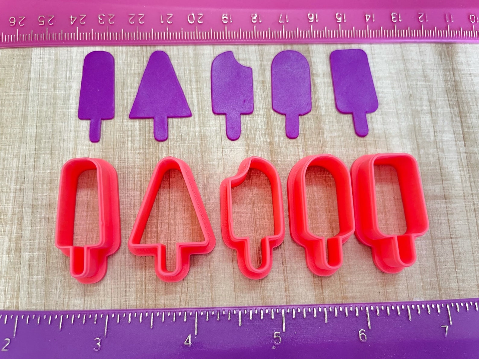 Ice Cream Popsicle Cutter for Cookie Fondant Cutter or Polymer Etsy
