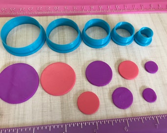 Circle Cutter for Cookie or Fondant and Polymer Clay, Jewelry Earrings Mini Stud Making   #160