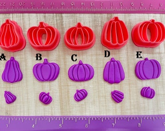 Pumpkin Embossing Cutter for Thanksgiving Cookie Fondant & Polymer Clay Jewelry Earrings Mini Micro Stud Making  #686