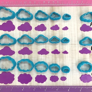 Cloud Cutter or Mirror Cloud for Cookie Fondant Polymer Clay, Jewelry Earring Mini Stud Making   #541