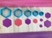 Hexagon Cutter for Polymer Clay Jewelry Earring Making Cookie Fondant Cutter   #140 