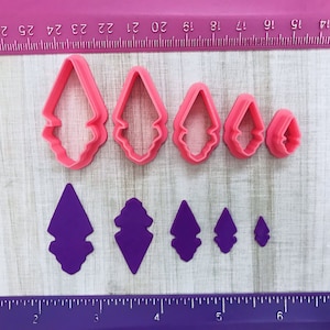Liquid Triangle Cutter for Polymer Clay Jewelry Earing Making Cookie Fondant   #155