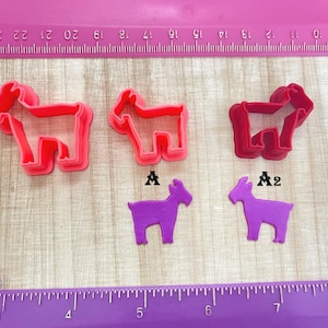 Goat Animal for Cookie Fondant Cutter or Polymer Clay, Jewelry Earrings Making   #233