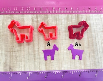 Goat Animal for Cookie Fondant Cutter or Polymer Clay, Jewelry Earrings Making   #233