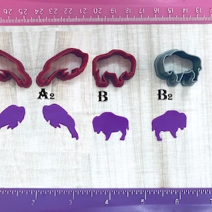 Buffalo Cutter Animals for Polymer Clay Jewelry Earring Mini Stud Making Cookie Fondant Cutter  #505
