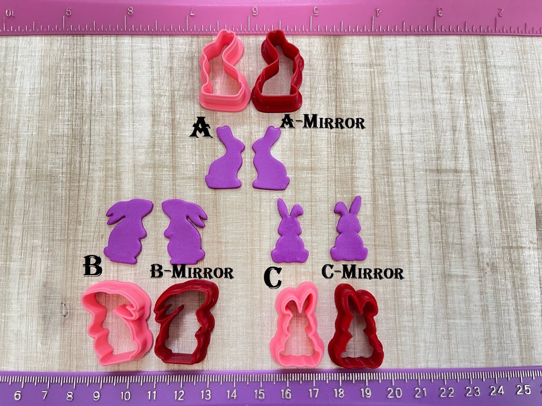 Chocolate Bunny Rabbit Cutter Easter Animals for Cookie or Fondant and ...