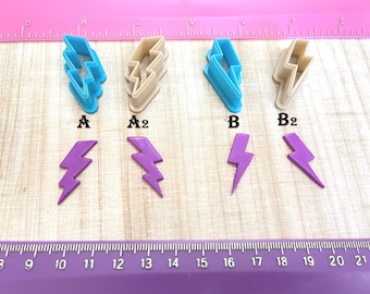 Lightning Cutter for Polymer Clay Jewelry Earring Making Cookie Fondant Cutter Mini Micro Stud   #204