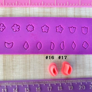 Micro Mini Stud Flowers or Leaves Cutters for Polymer Clay Jewelry Earring Making 95 image 9