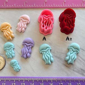 Jellyfish Cutter Beach Summer Ocean Cookie or Fondant & Polymer Clay, Jewelry Mini Stud Earring Making   #587