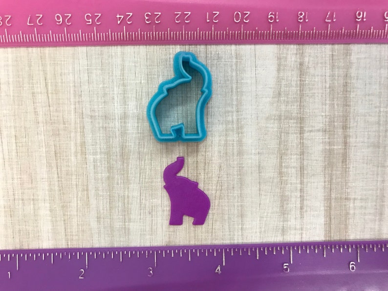 Elephant Cutters for Cookie or Fondant Cutter or Polymer Clay, Jewelry Earrings Making 507 image 5