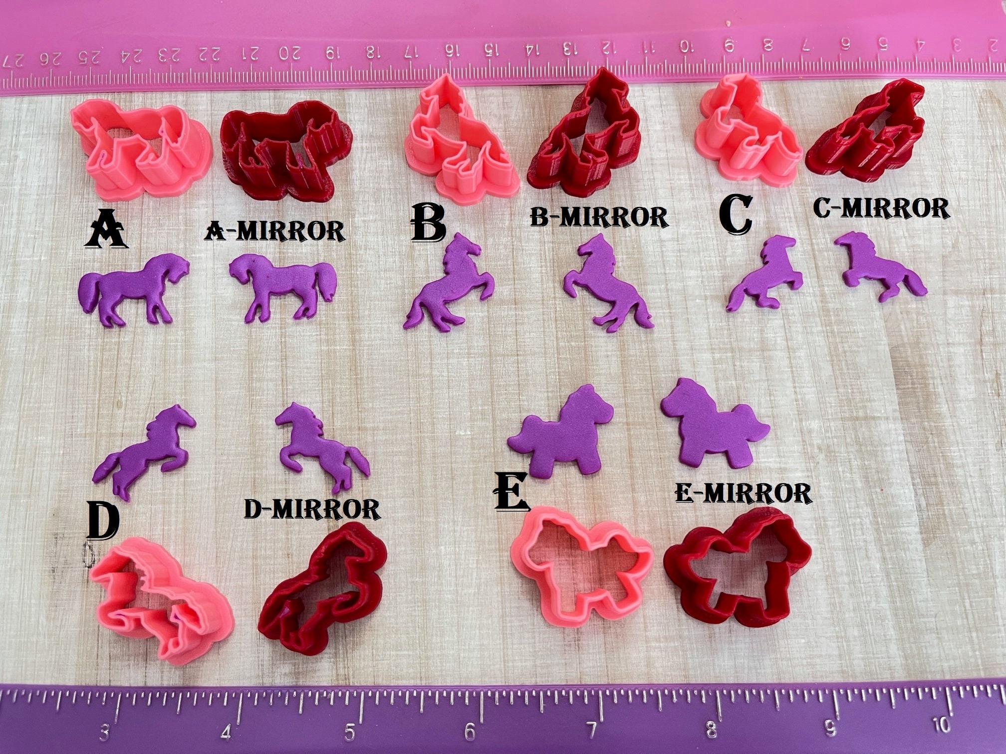 Horse or Zebra Mini Cookie Cutter Fruit or Fondant Cutter Clay Horse or Zebra Mini Cookie Cutter Fruit or Fondant Cutter Clay