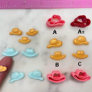 Cowboy Hat Cutter Western for Cookie Fondant & Polymer Clay Jewelry Earrings Mini Stud Making  #611