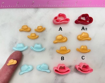 Cowboy Hat Cutter Western for Cookie Fondant & Polymer Clay Jewelry Earrings Mini Stud Making  #611