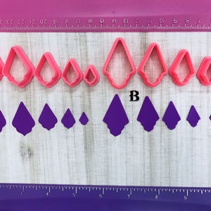 Turbulent Triangle Cutter Earrings Shape for Polymer Clay Jewelry Earring Making Cookie Fondant   #151